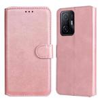 For Xiaomi Mi 11T / 11T Pro Classic Calf Texture Horizontal Flip Phone Leather Case(Rose Gold)