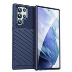 For Samaung Galaxy S22 Ultra 5G Thunderbolt Shockproof TPU Soft Phone Case(Blue)