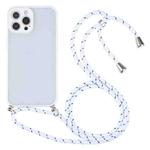 Candy Transparent Phone Case with Lanyard For iPhone 12 Pro Max(White)