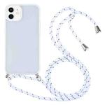 Candy Transparent Phone Case with Lanyard For iPhone 12(White)