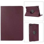For Samsung Galaxy Tab A8 360 Degree Rotation Litchi Texture Tablet Leather Case with Holder & Sleep / Wake-up Function(Purple)