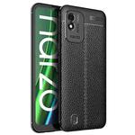 For OPPO Realme Narzo 50i Litchi Texture TPU Shockproof Phone Case(Black)