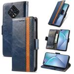 For Infinix Zero 8 CaseNeo Splicing Dual Magnetic Buckle Leather Case with Holder & Card Slots & Wallet(Blue)