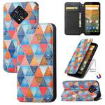 For Infinix Zero 8 CaseNeo Colorful Magnetic Leather Case with Holder & Card Slot & Wallet(Rhombus Mandala)