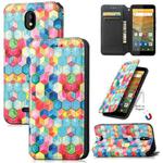 For Vodafone Smart E11 CaseNeo Colorful Magnetic Leather Case with Holder & Card Slot & Wallet(Magic Space)