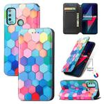 For Wiko Power U30 CaseNeo Colorful Magnetic Leather Case with Holder & Card Slot & Wallet(Colorful Cube)