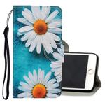 For iPhone 6 / 6s 3D Colored Drawing Horizontal Flip PU Leather Case with Holder & Card Slots & Wallet(Chrysanthemum)