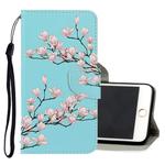 For iPhone 6 Plus / 6s Plus 3D Colored Drawing Horizontal Flip PU Leather Case with Holder & Card Slots & Wallet(Magnolia)