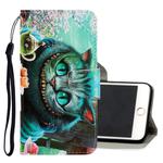 For iPhone 6 Plus / 6s Plus 3D Colored Drawing Horizontal Flip PU Leather Case with Holder & Card Slots & Wallet(Green Eyes)