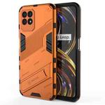 For OPPO Realme 8i Punk Armor 2 in 1 PC + TPU Shockproof Phone Case with Invisible Holder(Orange)