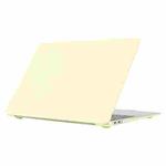 Cream Style Laptop Plastic Protective Case For MacBook Pro 14.2 inch A2442 2021(Cream Yellow)