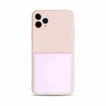 Liquid Silicone Skin Feel Shockproof Phone Case with Card Slot For iPhone 11 Pro(Pink)