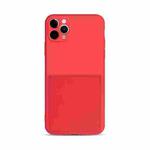 Liquid Silicone Skin Feel Shockproof Phone Case with Card Slot For iPhone 11(Red)