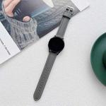 For Samsung Galaxy Watch4 40mm / 44mm Sewing Leather Strap Watch Band(Grey)