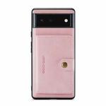 For Google Pixel 6 Pro JEEHOOD Retro Magnetic Detachable Phone Protective Case(Pink)