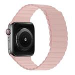 Silicone Magnetic Integrated Short Strap Watch Band For Apple Watch Series 8&7 41mm / SE 2&6&SE&5&4 40mm / 3&2&1 38mm(Pink)