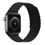 Silicone Magnetic Integrated Short Strap Watch Band For Apple Watch Series 8&7 41mm / SE 2&6&SE&5&4 40mm / 3&2&1 38mm(Black)