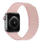 Silicone Magnetic Integrated Long Strap Watch Band For Apple Watch Series 8&7 41mm / SE 2&6&SE&5&4 40mm / 3&2&1 38mm(Pink)
