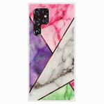 For Samaung Galaxy S22 Ultra 5G Abstract Marble Pattern TPU Phone Protective Case(Color)