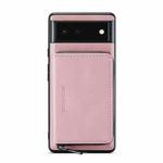 For Google Pixel 6 JEEHOOD Magnetic Zipper Horizontal Flip Phone Leather Case(Pink)