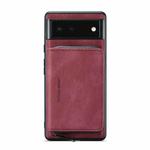For Google Pixel 6 JEEHOOD Magnetic Zipper Horizontal Flip Phone Leather Case(Red)