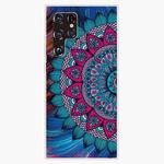 For Samaung Galaxy S22 Ultra 5G Painted Pattern High Transparent TPU Phone Case(Oil Painting Flowers)