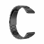 For Garmin Fenix 5S Stainless Steel Watch Band(Black)