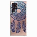 For Samaung Galaxy S22 Ultra 5G Painted Pattern High Transparent TPU Phone Case(Mandala)