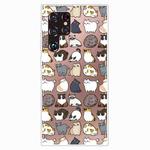 For Samaung Galaxy S22 Ultra 5G Painted Pattern High Transparent TPU Phone Case(Mini Cats)