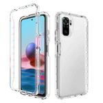 For Xiaomi Redmi Note 10 High Transparency Two-color Gradual Change PC+TPU Phone Case(Transparent)