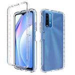 For Xiaomi Poco M3 High Transparency Two-color Gradual Change PC+TPU Phone Case(Transparent)