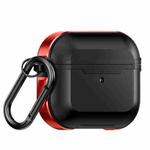 Aluminum Alloy Anti-fall Earphones Case with Hook For AirPods 3(Red)