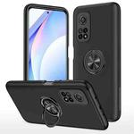 For Xiaomi Mi 10T Pro 5G PC + TPU Shockproof Magnetic Phone Case with Invisible Ring Holder(Black)
