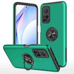 For Xiaomi Mi 10T Pro 5G PC + TPU Shockproof Magnetic Phone Case with Invisible Ring Holder(Dark Green)