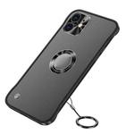 Metal CD Texture Borderless Transparent Frosted Phone Case For iPhone 11(Black)