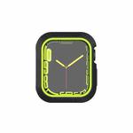 Shockproof PC Protective Case For Apple Watch Series 8 / 7 45mm / 6&SE&5&4 44mm / 3&2&1 42mm(Black + Yellow)