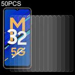 For Samsung Galaxy M32 5G 50 PCS 0.26mm 9H 2.5D Tempered Glass Film