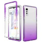 For LG Velvet Shockproof High Transparency Two-color Gradual Change PC+TPU Candy Colors Phone Protective Case(Purple)