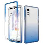 For LG Velvet Shockproof High Transparency Two-color Gradual Change PC+TPU Candy Colors Phone Protective Case(Blue)