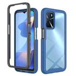 For OPPO A16 Starry Sky Solid Color Series Shockproof PC + TPU Phone Protective Case(Blue)