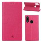 For Galaxy A20s ViLi Shockproof TPU + PU Horizontal Flip Protective Case with Card Slot & Holder(Rose Red)