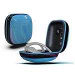 Mirror Surface Silicone + PC Wireless Earphone Protective Case for Beats Powerbeats Pro(Blue+Black)
