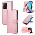 For Xiaomi Mi 11T / 11T Pro AZNS Skin Feel Calf Texture Horizontal Flip Phone Leather Case(Rose Gold)