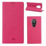 For Nokia 6.2 & 7.2 ViLi Shockproof TPU + PU Horizontal Flip Protective Case with Card Slot & Holder(Rose Red)