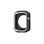 Two-color Shockproof Protective Case For Apple Watch Series 9 / 8 / 7 41mm(Black + White)