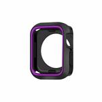 Two-color Shockproof Protective Case For Apple Watch Series 9 / 8 / 7 41mm(Purple)