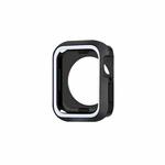 Two-color Shockproof Protective Case For Apple Watch Series 9 / 8 / 7 45mm(Black + White)
