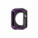 Two-color Shockproof Protective Case For Apple Watch Series 9 / 8 / 7 45mm(Purple)