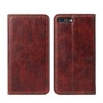 For iPhone 7 Plus / 8 Plus Retro Tree Bark Texture PU Magnetic Horizontal Flip Leather Case with Holder & Card Slots & Wallet(Brown)