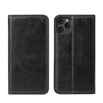 For iPhone 11 Pro Retro Tree Bark Texture PU Magnetic Horizontal Flip Leather Case with Holder & Card Slots & Wallet(Black)